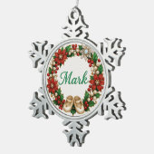 Mark Baby’s First Christmas Snowflake Ornament スノーフレークピューターオーナメント (右)