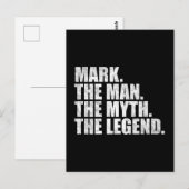 Mark name, Mark The Man The Myth The Legend ポストカード (正面/裏面)