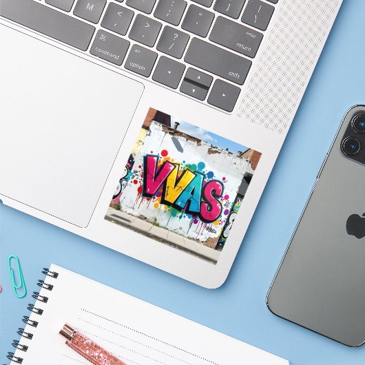 Mark Of The Studio - Square Vinyl シール (ノートパソコンとiPhone)