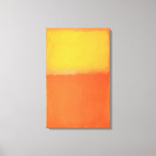 Mark Rothko – オレンジと黄色 – 1956 キャンバスプリント (正面)