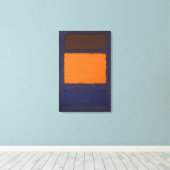 Mark Rothko – マルーンのブラウン、オレンジ、ブルー – c.19 キャンバスプリント (インサイチュ (ウッドフロア))