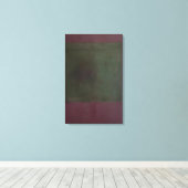 Mark Rothko – 無題グリーンon Maroon - 1961 キャンバスプリント (インサイチュ (ウッドフロア))