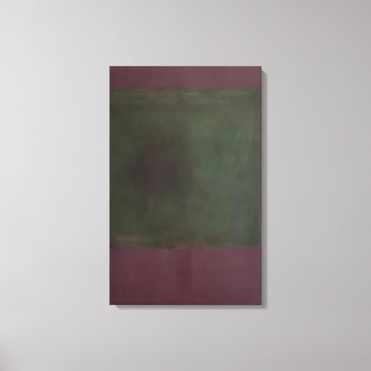 Mark Rothko – 無題グリーンon Maroon - 1961 キャンバスプリント (正面)