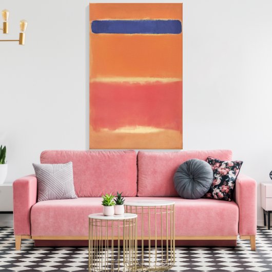 Mark Rothko – 青（赤） - 1953 キャンバスプリント (インサイチュ (リビング))