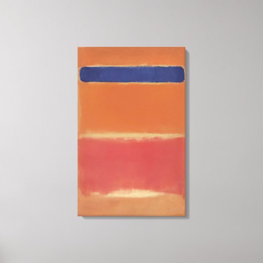 Mark Rothko – 青（赤） - 1953 キャンバスプリント (正面)
