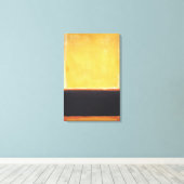 Mark Rothko – 黄色、木炭、茶色 – 1953 キャンバスプリント (インサイチュ (ウッドフロア))