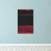 Mark Rothko – 黒イン深い赤 – 1957 キャンバスプリント (インサイチュ (ウッドフロア))