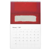 Mark Rothko art in digital style  カレンダー (2月 2027)