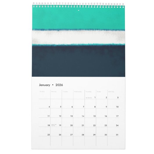 Mark Rothko art in digital style  カレンダー (1月 2026)