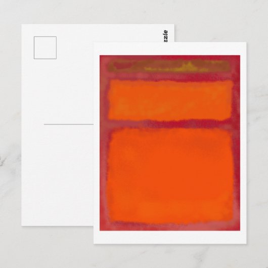 Mark Rothko art in digital style 11 ポストカード (正面/裏面)