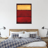 Mark Rothko art in digital style 1 キャンバスプリント (インサイチュ (寝室))