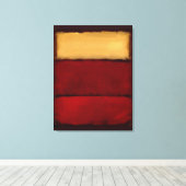 Mark Rothko art in digital style 1 キャンバスプリント (インサイチュ (ウッドフロア))