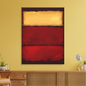 Mark Rothko art in digital style 1 キャンバスプリント (インサイチュ (リビング))