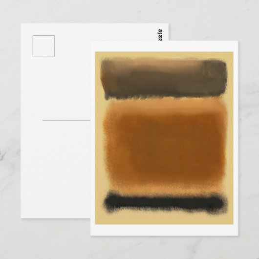 Mark Rothko art in digital style 8 ポストカード (正面/裏面)