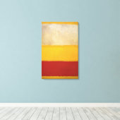 Mark Rothko - No. 13白、赤、黄色 キャンバスプリント (インサイチュ (ウッドフロア))