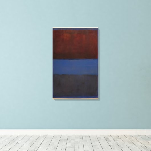 Mark Rothko - No.61錆と青 – 1953 キャンバスプリント (インサイチュ (ウッドフロア))