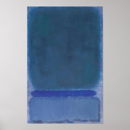 Mark Rothko - Untitled (Green on Blue) - 1968 ポスター (正面)