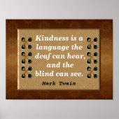 Mark Twain引用文 ポスター (正面)