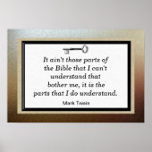 Mark Twain引用文 ポスター (正面)