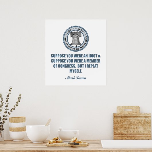 -Mark Twain ポスター (キッチン)