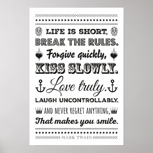 Mark Twain – ルールの解除 ポスター (正面)