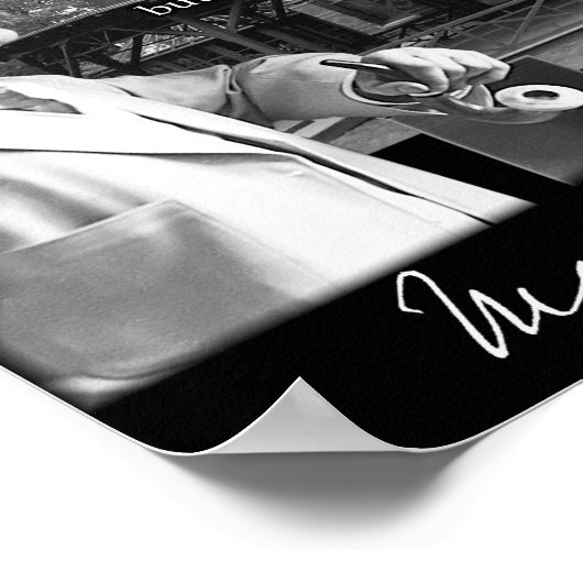 Mark Twain:様々な引用文を使ったカスタムデザイン ポスター (角)