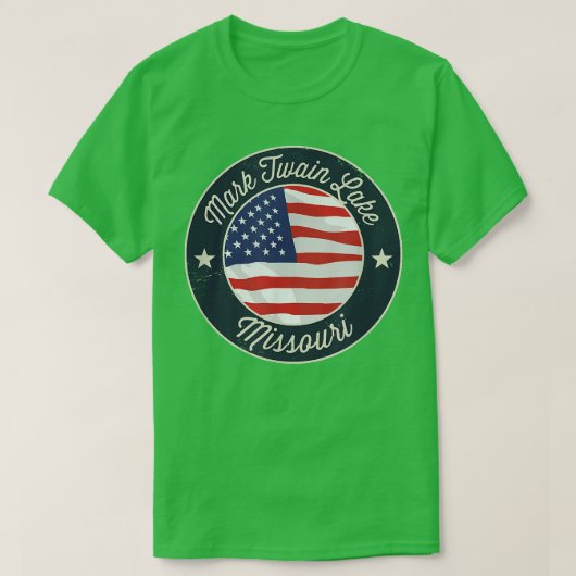 Mark Twain Lake - Patriotic Missouri Souvenir T-Sh Tシャツ (デザイン正面)