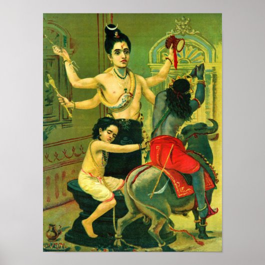 Markendaya by Raja Ravi Varma ポスター (正面)
