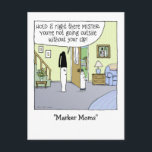 "Marker Moms" Funny Cartoon ポストカード<br><div class="desc"></div>