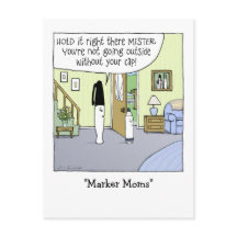 "Marker Moms" Funny Cartoon