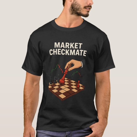 Market Checkmate Trader Chess Tee Tシャツ (正面)
