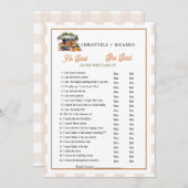 Market  He said she said Bridal shower game card 案内状 (正面/裏面)