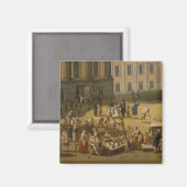 Market in the Alter Markt, Potsdam, 1772 マグネット (正面/裏面)