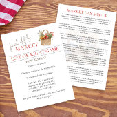 Market Left Or Right Bridal Shower Game card 招待状