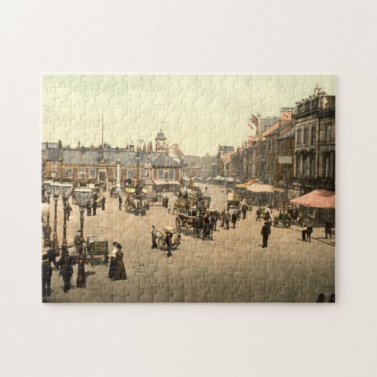 Market Place, Carlisle, Cumbria,イギリス ジグソーパズル (横)