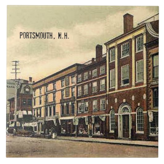 Market Square, Portsmouth, NH, 1905, タイル (正面)