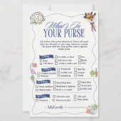 Market What in Your Purse Game Bridal Shower  (正面)