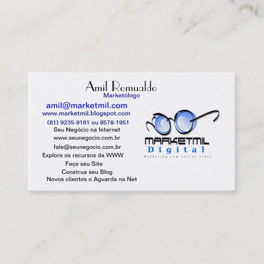 Marketing Digital 名刺 (正面)