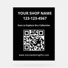 Marketing QR Business Acrylic Sign アクリルサイン