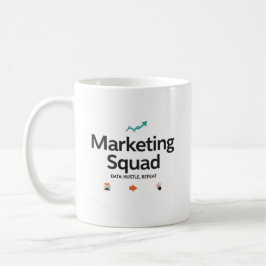Marketing Squad – Data. Hustle. Repeat. コーヒーマグカップ