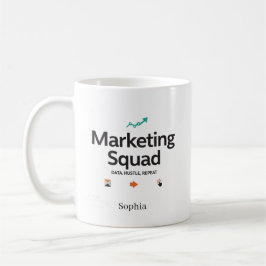 Marketing Squad Personalized Name コーヒーマグカップ