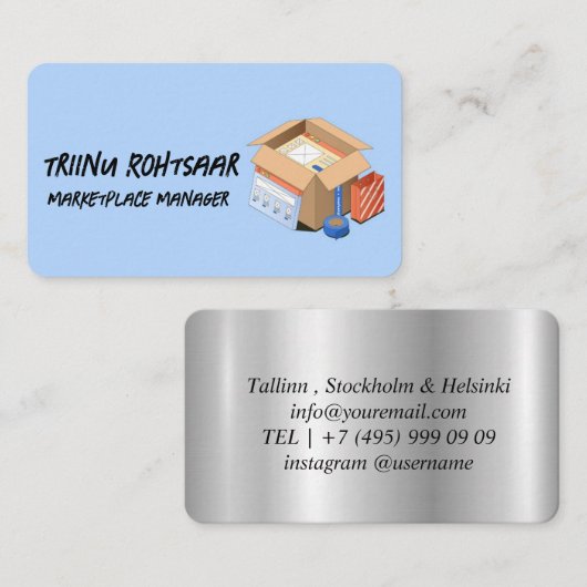 Marketplaceマネージャー 名刺 (正面/裏面)