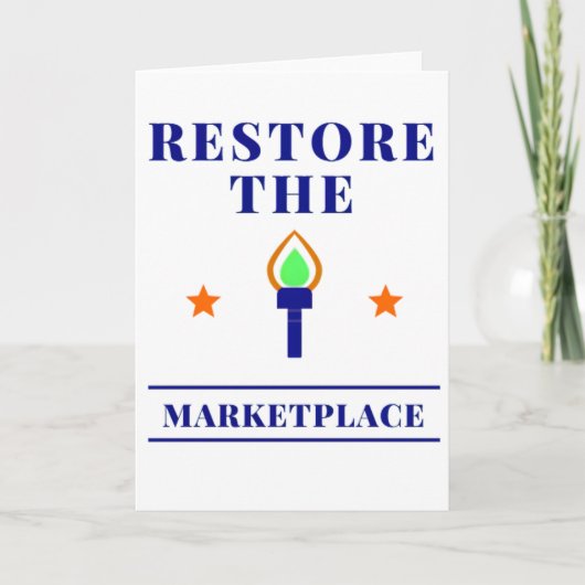 Marketplace of Ideas Free Speech Torch カード (正面)