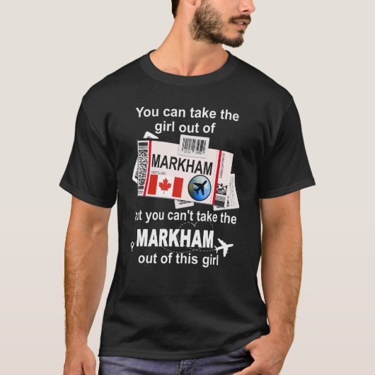 Markham Boarding Pass  Markham Girl  Markham Tシャツ (正面)