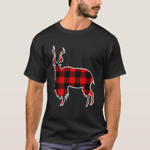 Markhor赤バッファロープレイドヤギの子供マッチングPj Fam Tシャツ