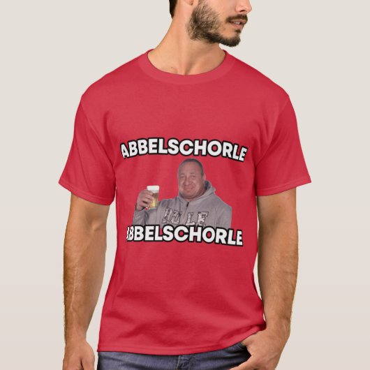 Markus Rhl Meme Apfelschorle retro Tシャツ (正面)