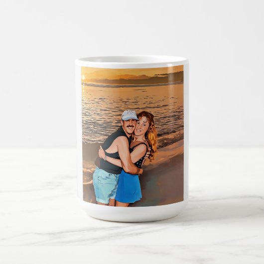 Marla and David Mangan Happy 50th Anniversary mug コーヒーマグカップ (中央)