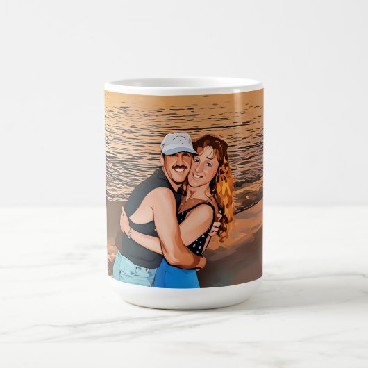 Marla and David Mangan Happy 50th Anniversary mug コーヒーマグカップ (中央)