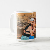 Marla and David Mangan Happy 50th Anniversary mug コーヒーマグカップ (正面左)