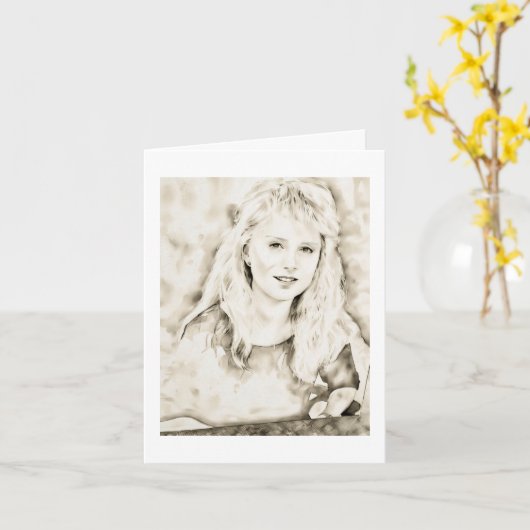 Marla Kay Mangan as Computer Ink Wash カード (黄色い花)